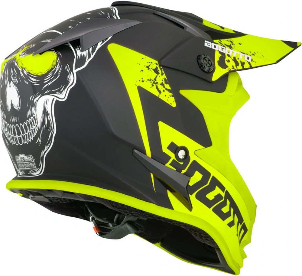 BOGOTTO V321 SOULCATCHER Matt Black/ Yellow - veľkosť M