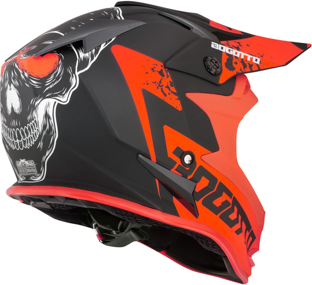 BOGOTTO V321 SOULCATCHER Matt Black/ Red - veľkosť L