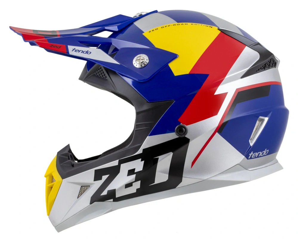 ZED X1.9 Tendo modrá perleľ/ červená/ žltá/ strieborná
