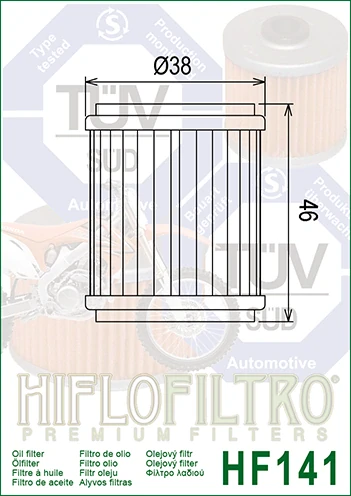 HIFLOFILTRO olejový filter HF141