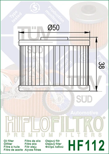 HIFLOFILTRO olejový filter HF112