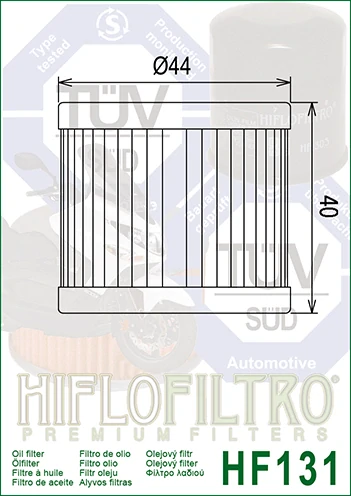 HIFLOFILTRO olejový filter HF131