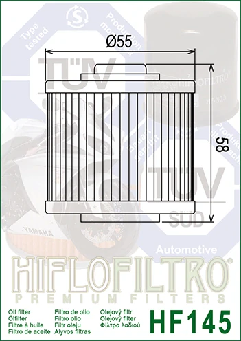 HIFLOFILTRO olejový filter HF145