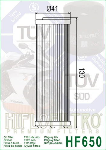 HIFLOFILTRO olejový filter HF650