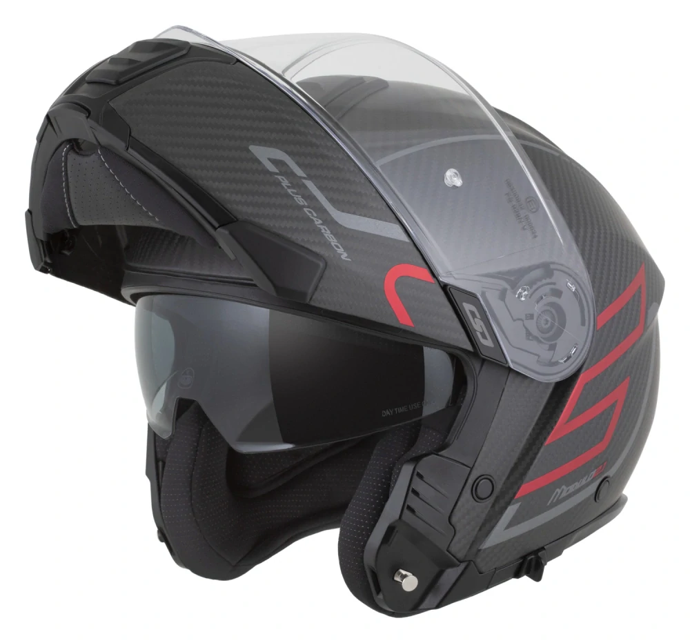 CASSIDA MODULO 2.1 Plus Carbon Blackout (matný karbón/červená metalická)
