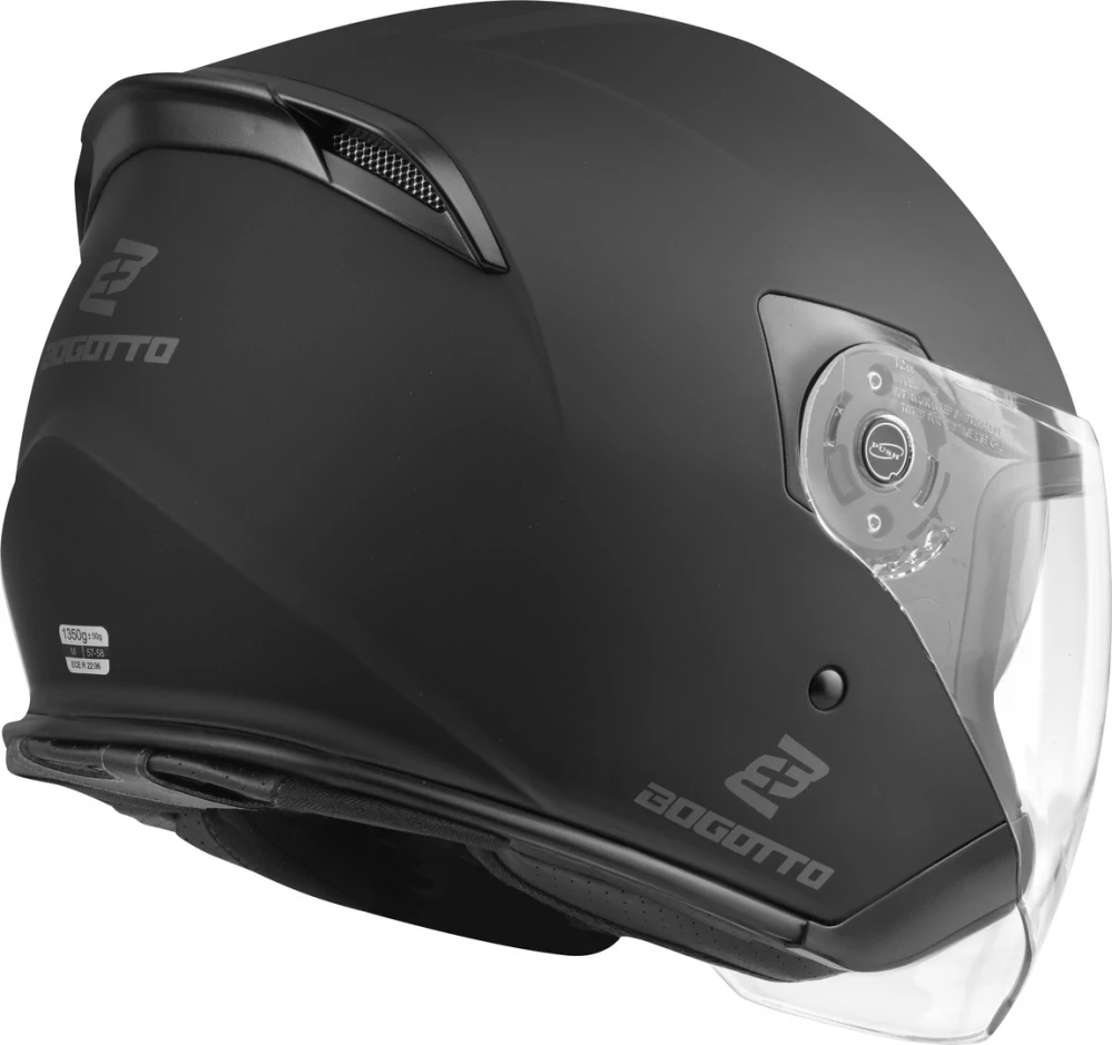 BOGOTTO H586 Solid Matt Black - veľkosť S