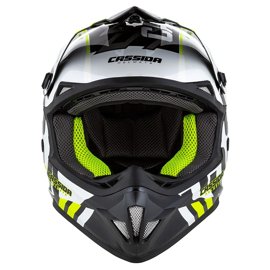 CASSIDA CROSS CUP SONIC JUNIOR Gloss White Yellow - veľkosť M
