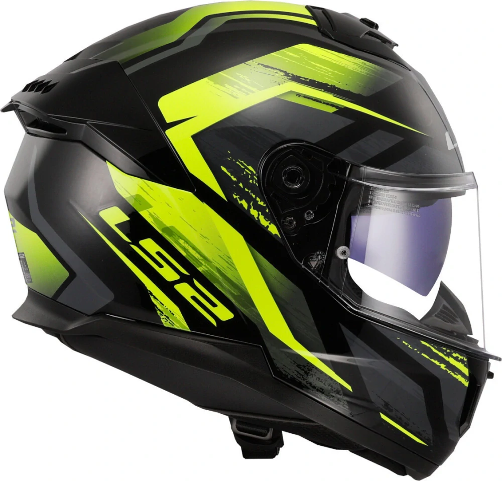 LS2 FF808 STREAM II FURY Gloss Black/ Yellow