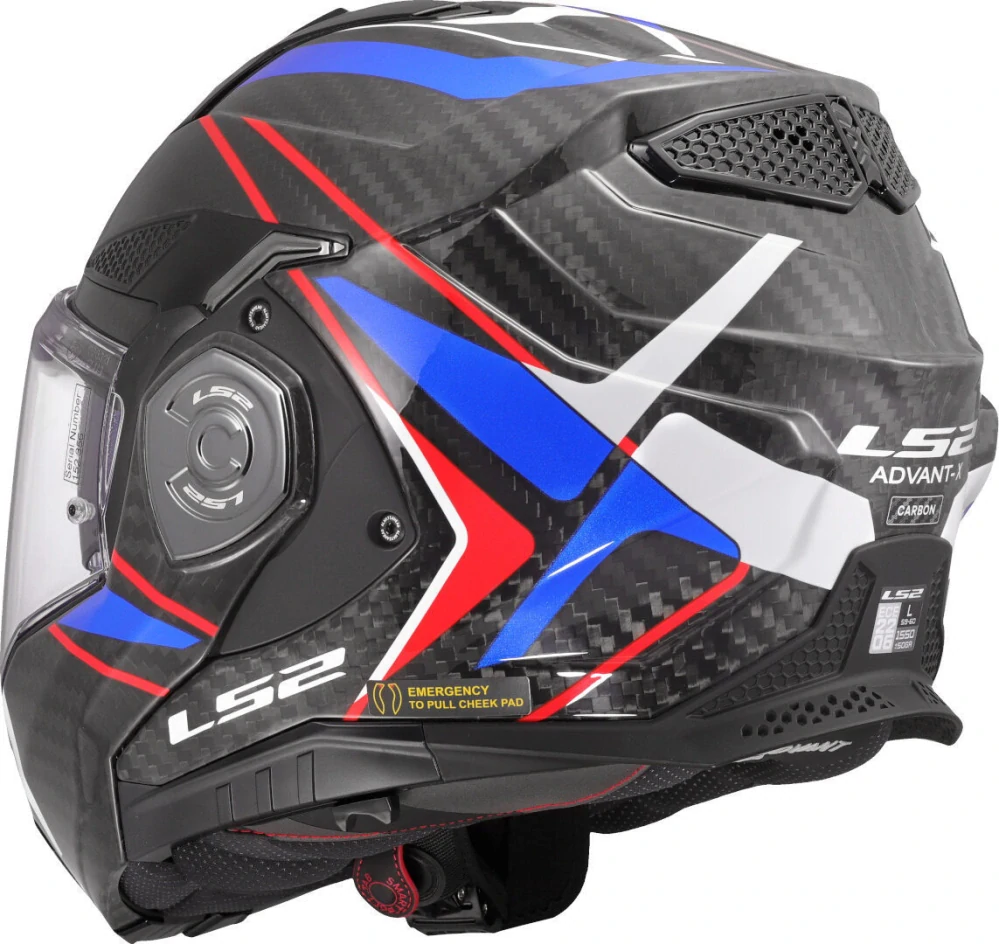LS2 FF901 ADVANT X CARBON FUTURE II Gloss White/ Blue