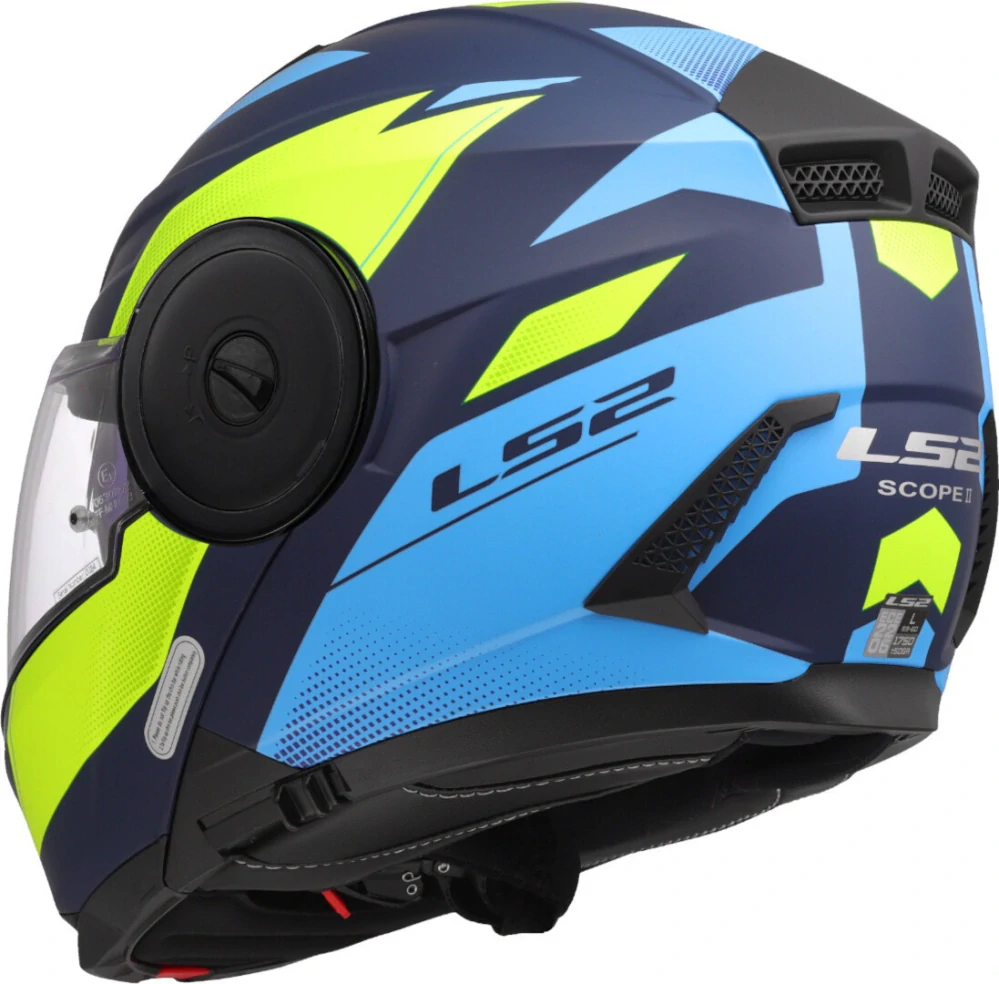 LS2 FF902 SCOPE II DURIA Matt Blue/ H-V Yellow