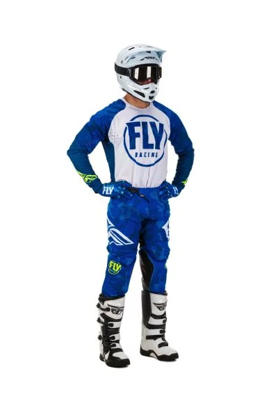 FLY RACING dres EVOLUTION Blue/ White - veľkosť XL