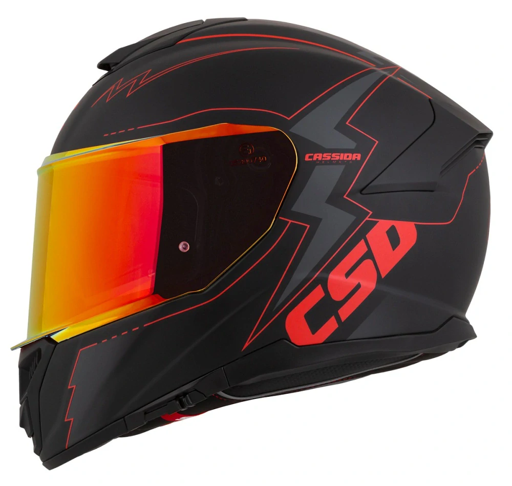 CASSIDA Integral GT 2.1 Flash Matt Black/ Red