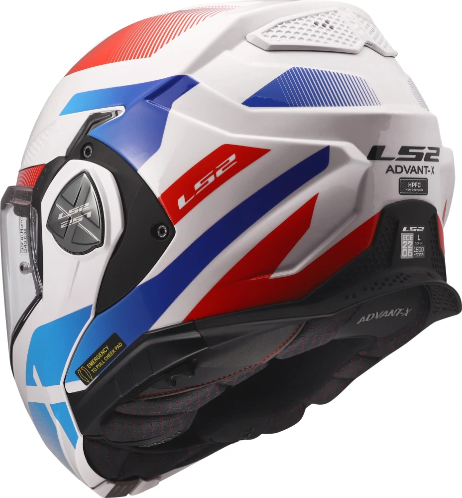 LS2 FF901 ADVANT X NOVA White/ Blue/ Red