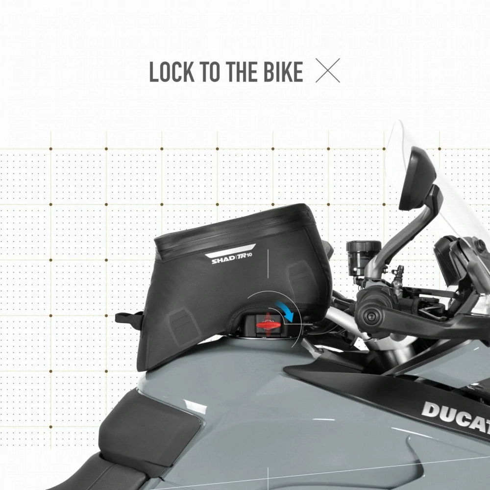 SHAD Terra TR10CL waterproof tankvak Click System