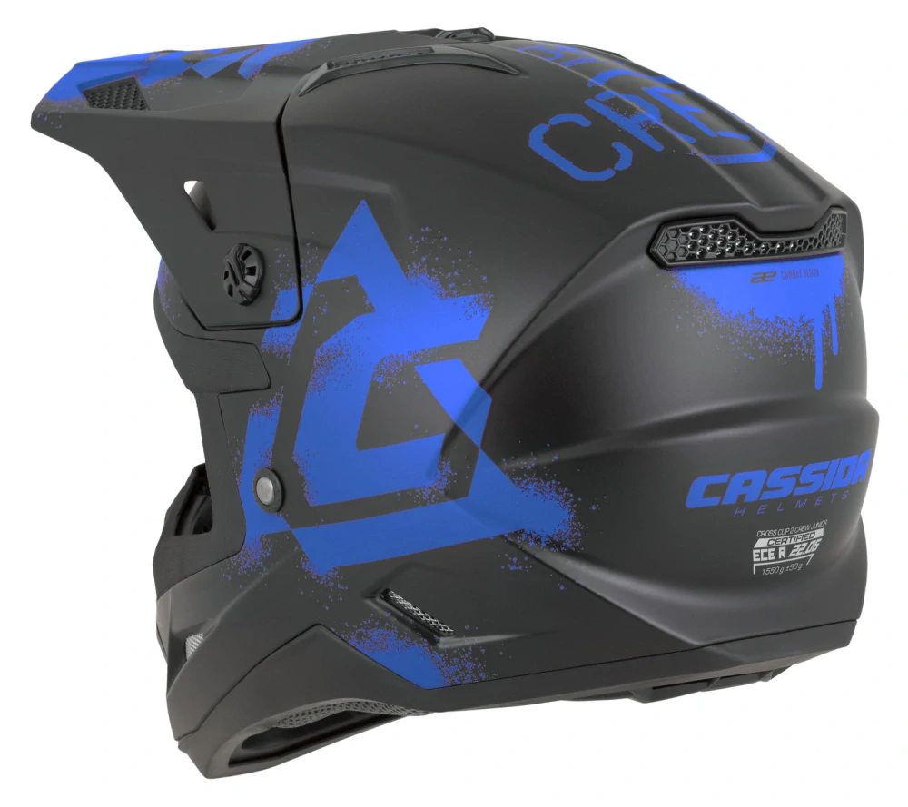 CASSIDA Cross Cup 2 Crew Junior Matt black/ Blue