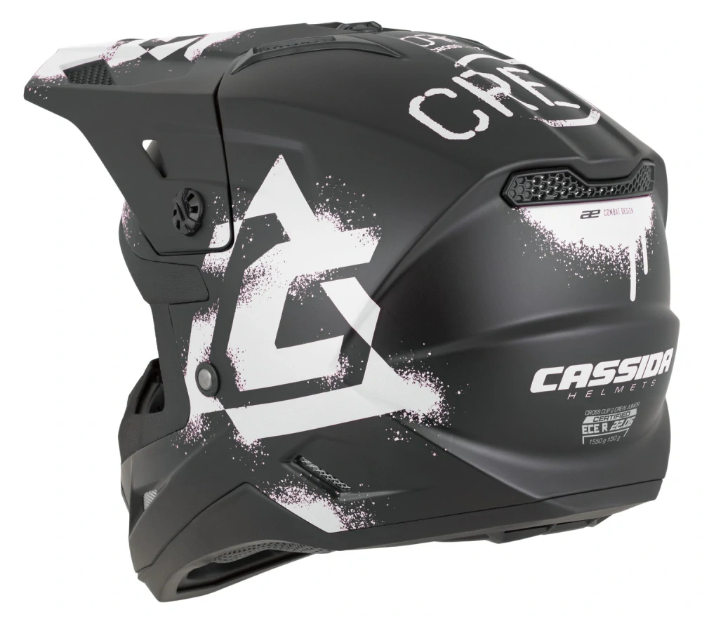 CASSIDA Cross Cup 2 Crew Junior Matt black/ White