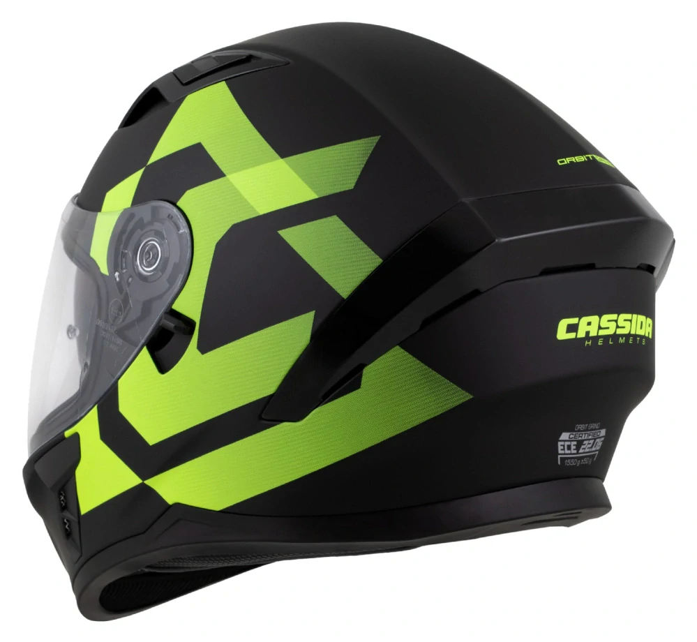 CASSIDA Orbit Grind matná čierna/ žltá fluo