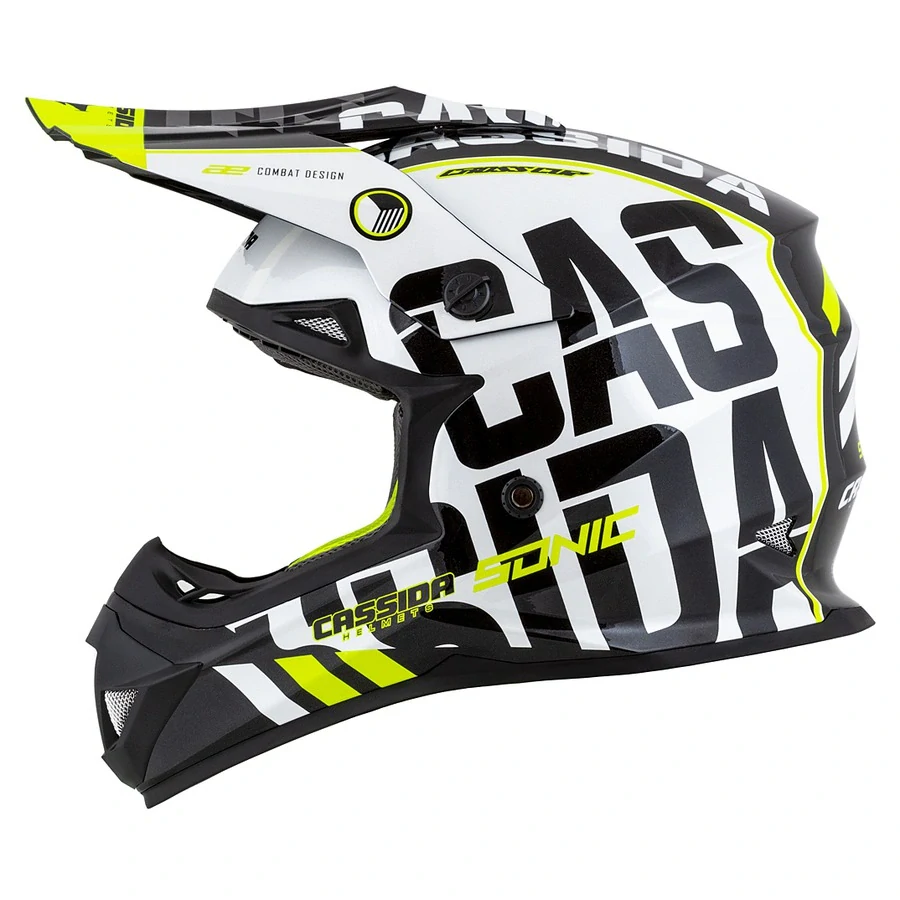 CASSIDA CROSS CUP SONIC JUNIOR Gloss White Yellow - veľkosť M