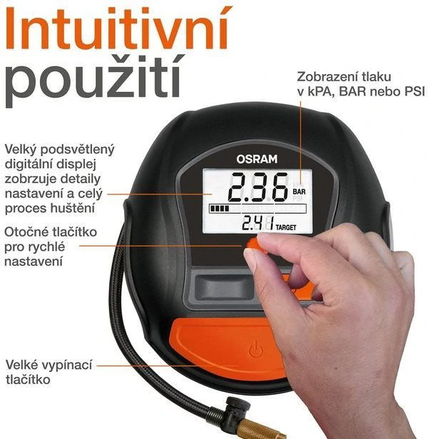 OSRAM TYREinflate 1000 digitálny kompresor
