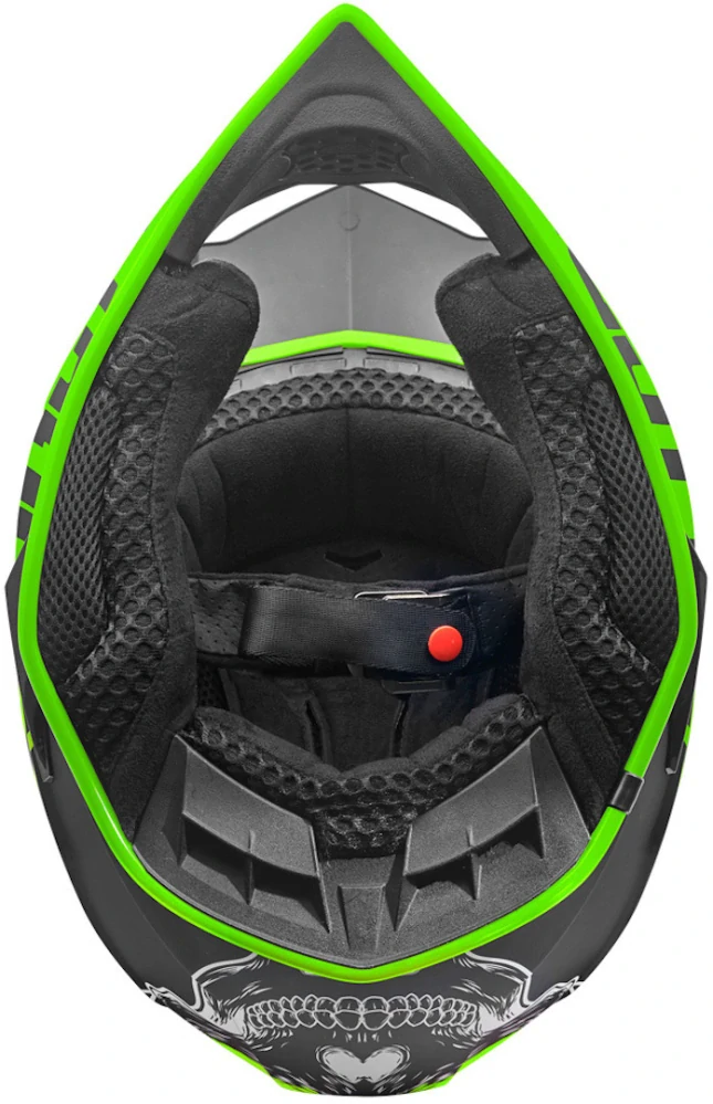 BOGOTTO V321 SOULCATCHER Matt Black/ Green - veľkosť XL