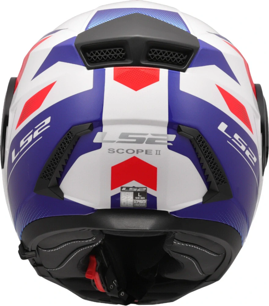 LS2 FF902 SCOPE II DURIA Gloss White/ Blue/ Red
