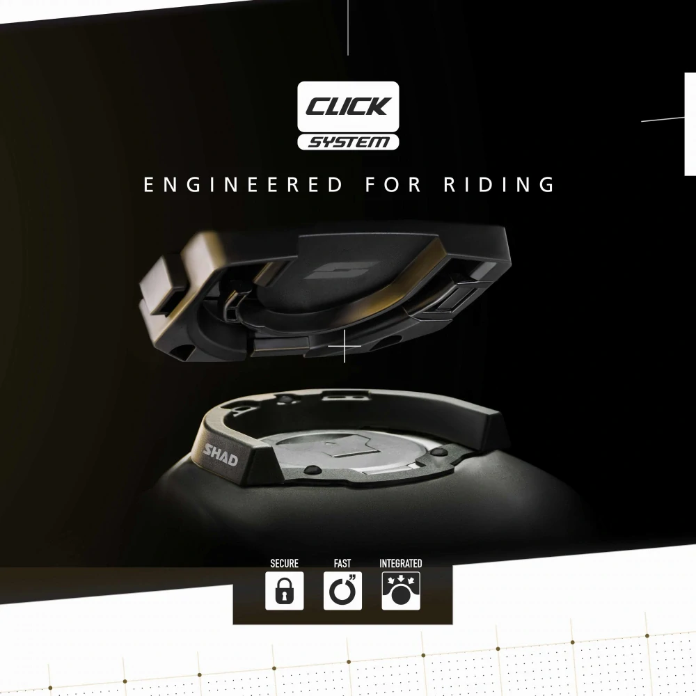 SHAD Terra TR10CL waterproof tankvak Click System