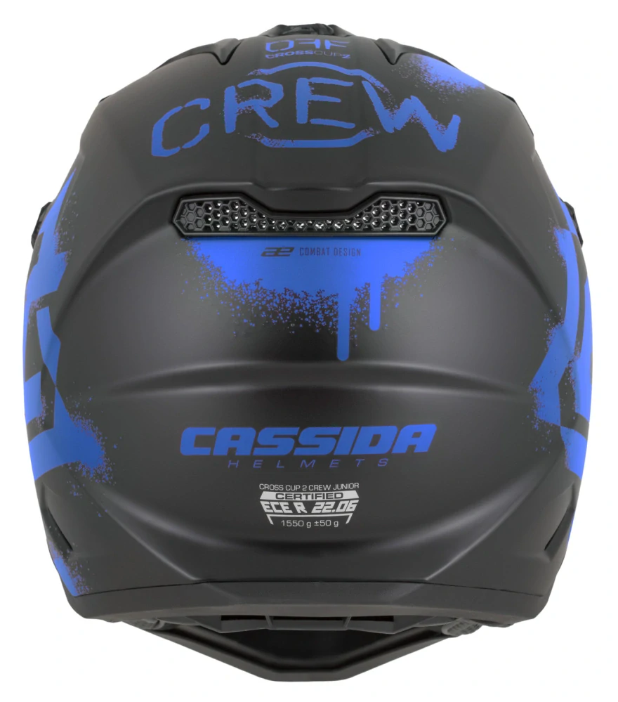 CASSIDA Cross Cup 2 Crew Junior Matt black/ Blue