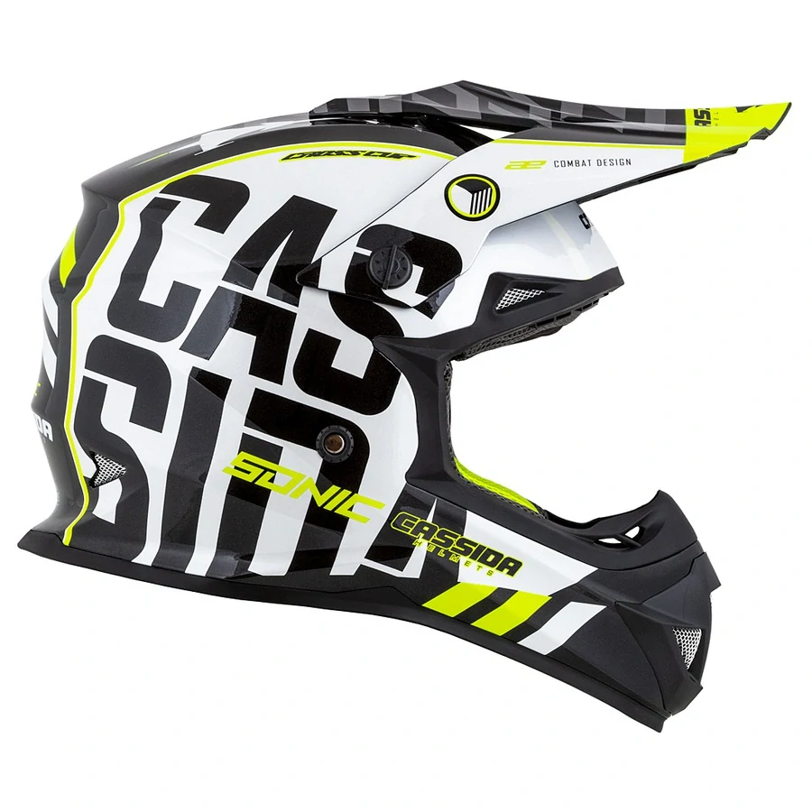 CASSIDA CROSS CUP SONIC JUNIOR Gloss White Yellow - veľkosť M