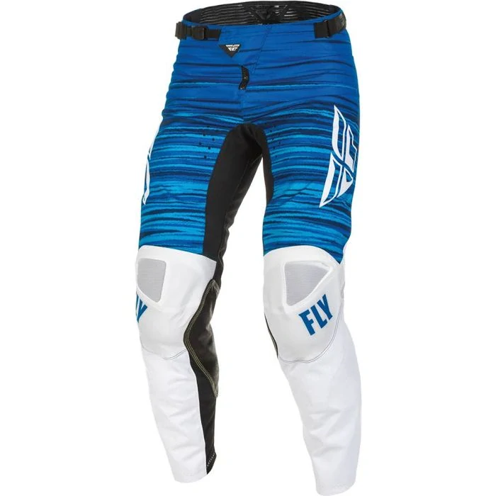 FLY RACING nohavice KINETIC WAWE White/ Blue