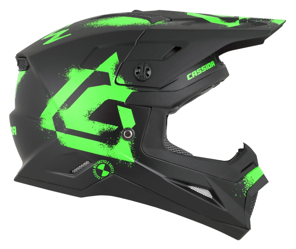 CASSIDA Cross Cup 2 Crew Junior Matt black/ Green