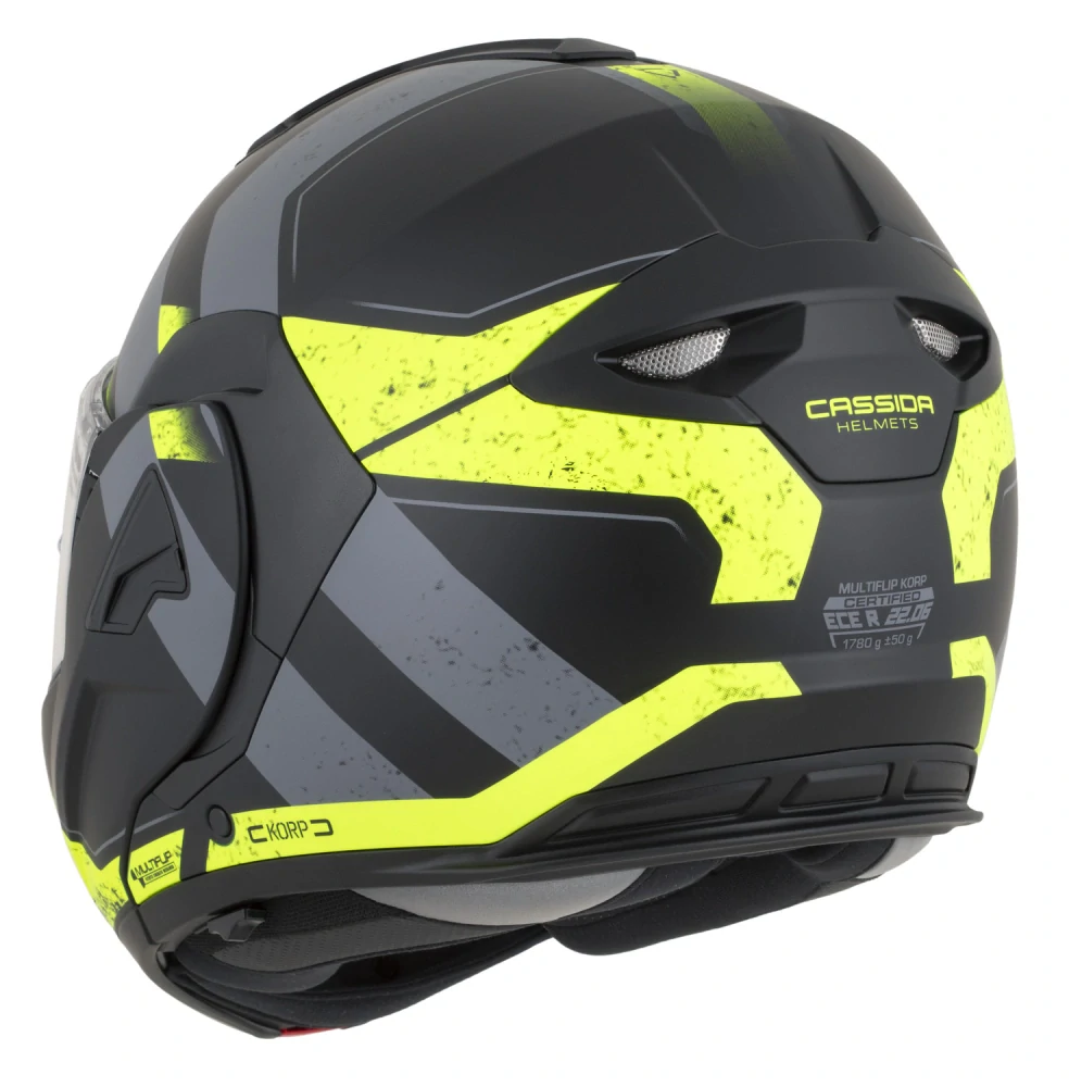 CASSIDA MultiFlip Korp Matt Black/ Grey/ Yellow