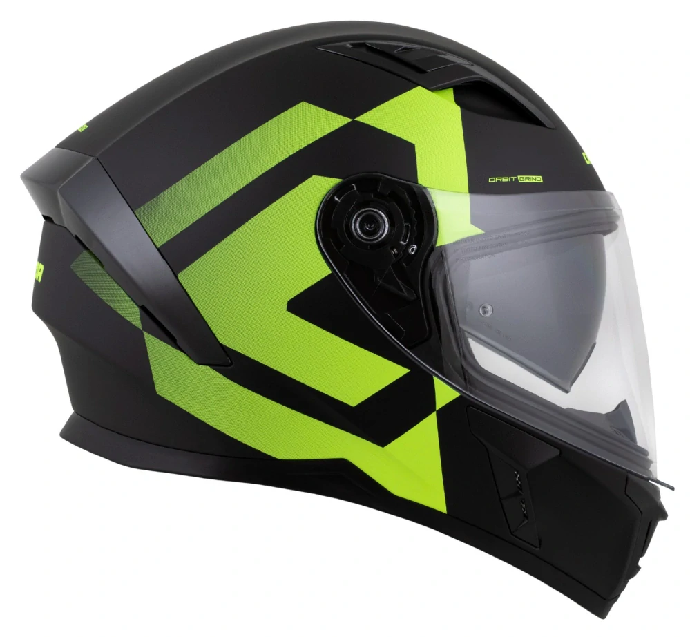 CASSIDA Orbit Grind matná čierna/ žltá fluo