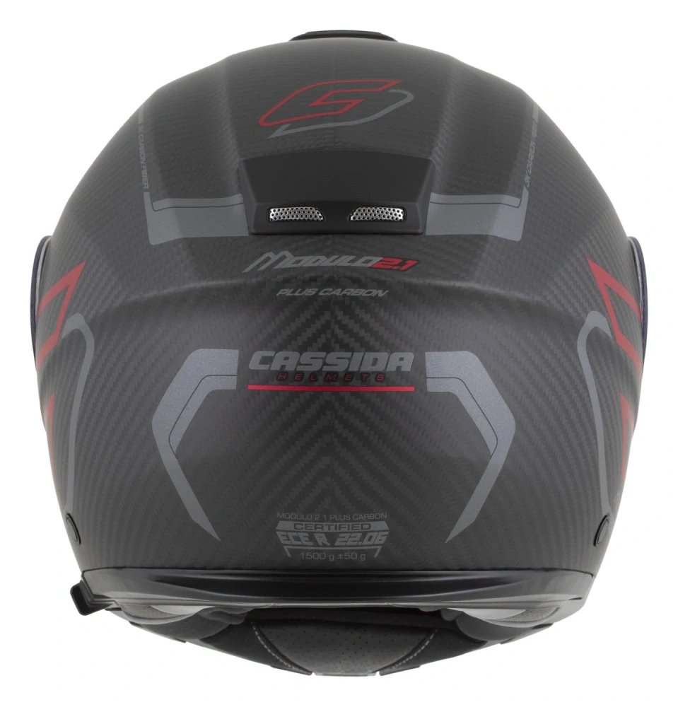 CASSIDA MODULO 2.1 Plus Carbon Blackout (matný karbón/červená metalická)