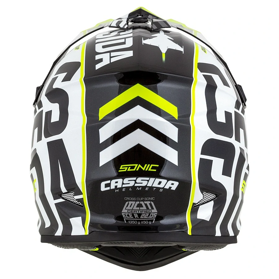 CASSIDA CROSS CUP SONIC JUNIOR Gloss White Yellow - veľkosť M