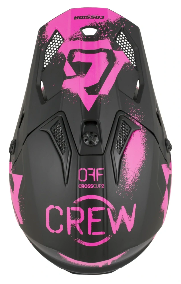 CASSIDA Cross Cup 2 Crew Junior Matt black/ Pink
