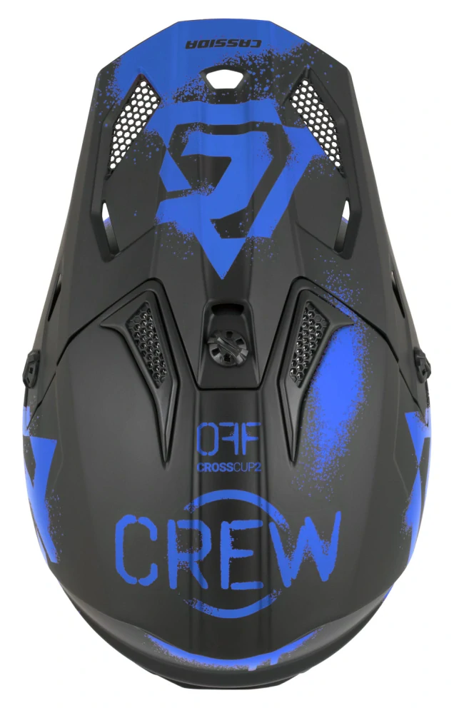 CASSIDA Cross Cup 2 Crew Junior Matt black/ Blue