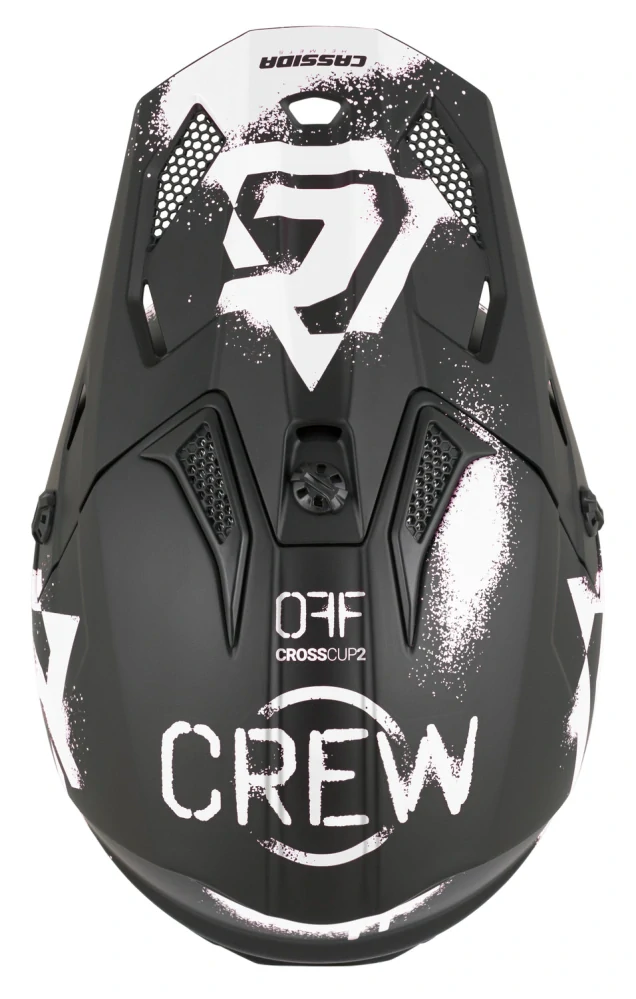 CASSIDA Cross Cup 2 Crew Junior Matt black/ White