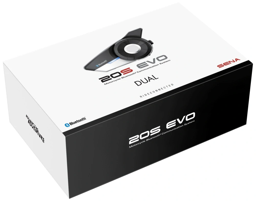 SENA 20S EVO DUAL Bluetooth Handsfree Headset (2km) - sada 2 jednotiek