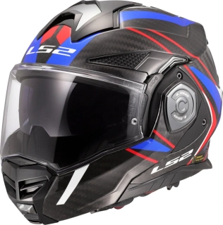 LS2 FF901 ADVANT X CARBON FUTURE II Gloss White/ Blue