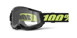 100% STRATA 2 NEW okuliare Solar čierne + číre plexi