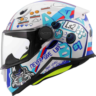 LS2 FF812 KID NEXT LEVEL Gloss White - veľkosť M