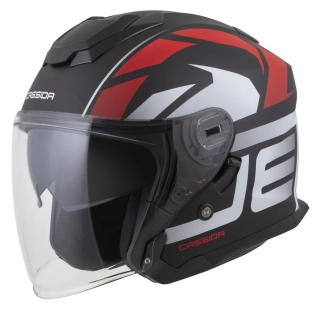 CASSIDA Jet Tech 2.0 Roto Matt Black/ Red