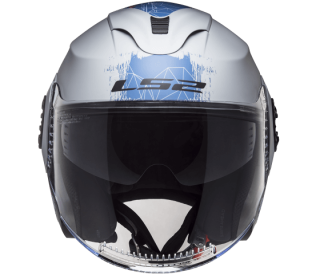 LS2 OF570 VERSO SOLID Spring Matt Silver Blue