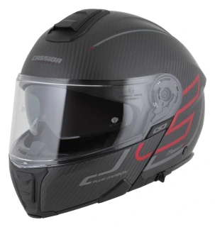 CASSIDA MODULO 2.1 Plus Carbon Blackout (matný karbón/červená metalická)
