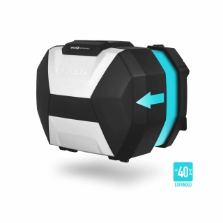 SHAD SH38X ALU rozšíriteľné bočné kufre